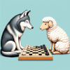 Wolf und Schafe